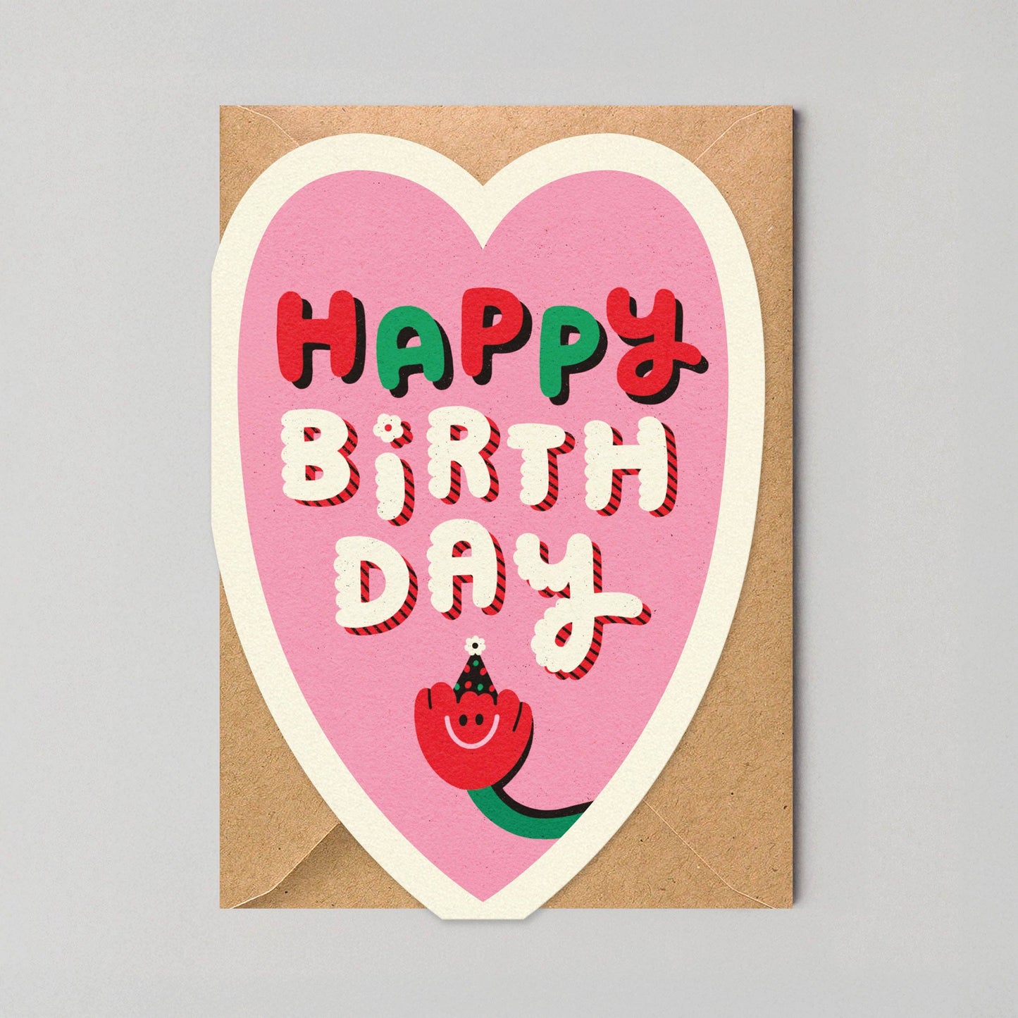 Heart Shaped Happy Birthday Card | Die Cut Greeting Cards