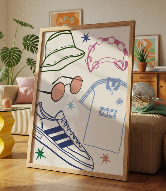 Rkid Oasis Illustration Print: A4
