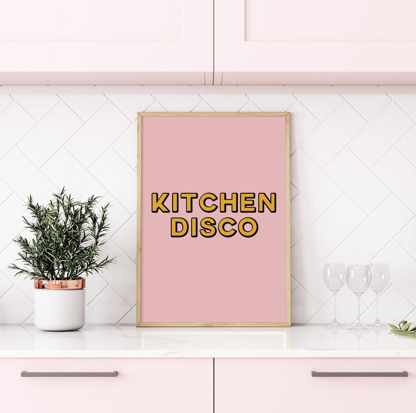 Kitchen Disco Print: A4