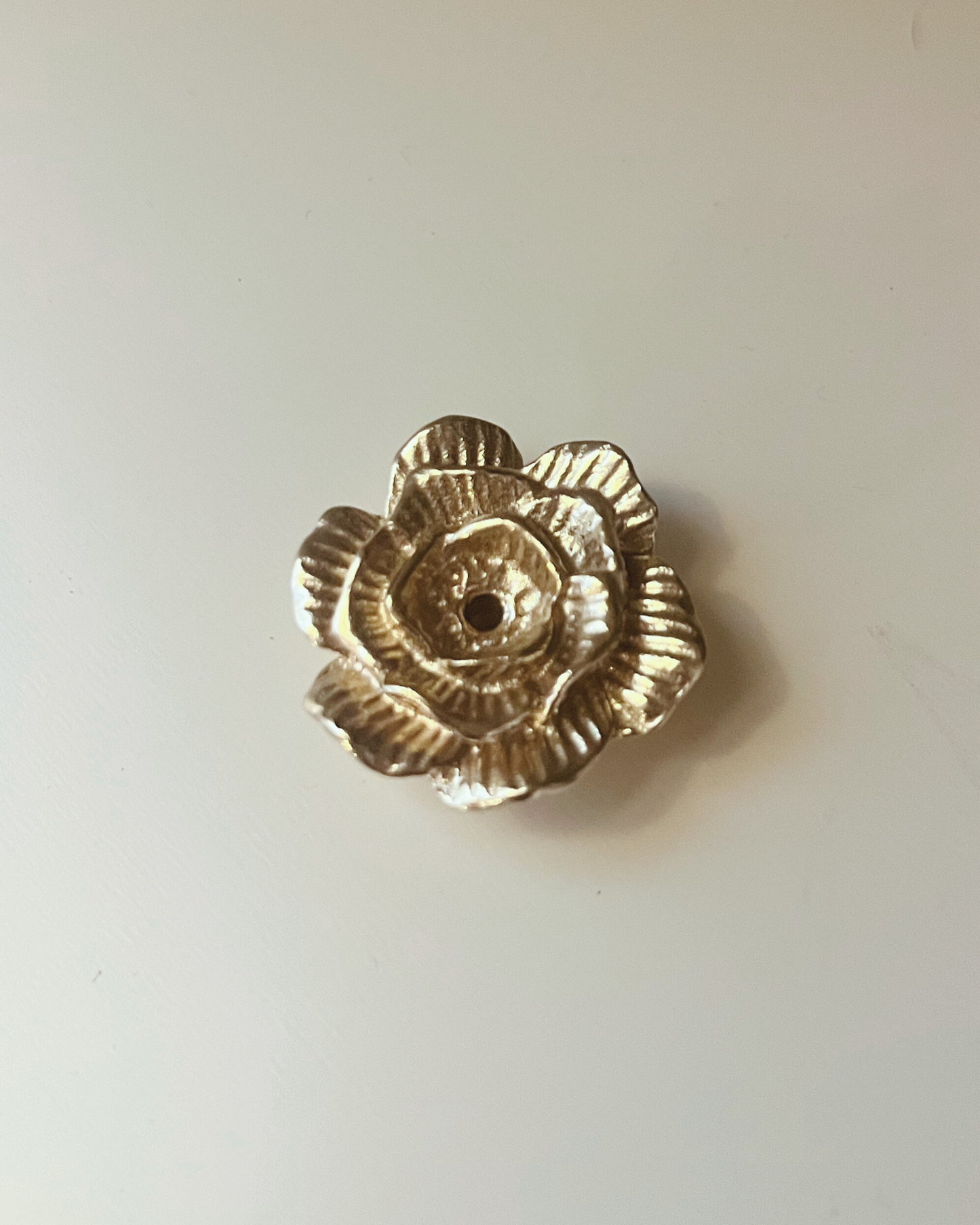 Brass Rose Flower Incense Holder Burner