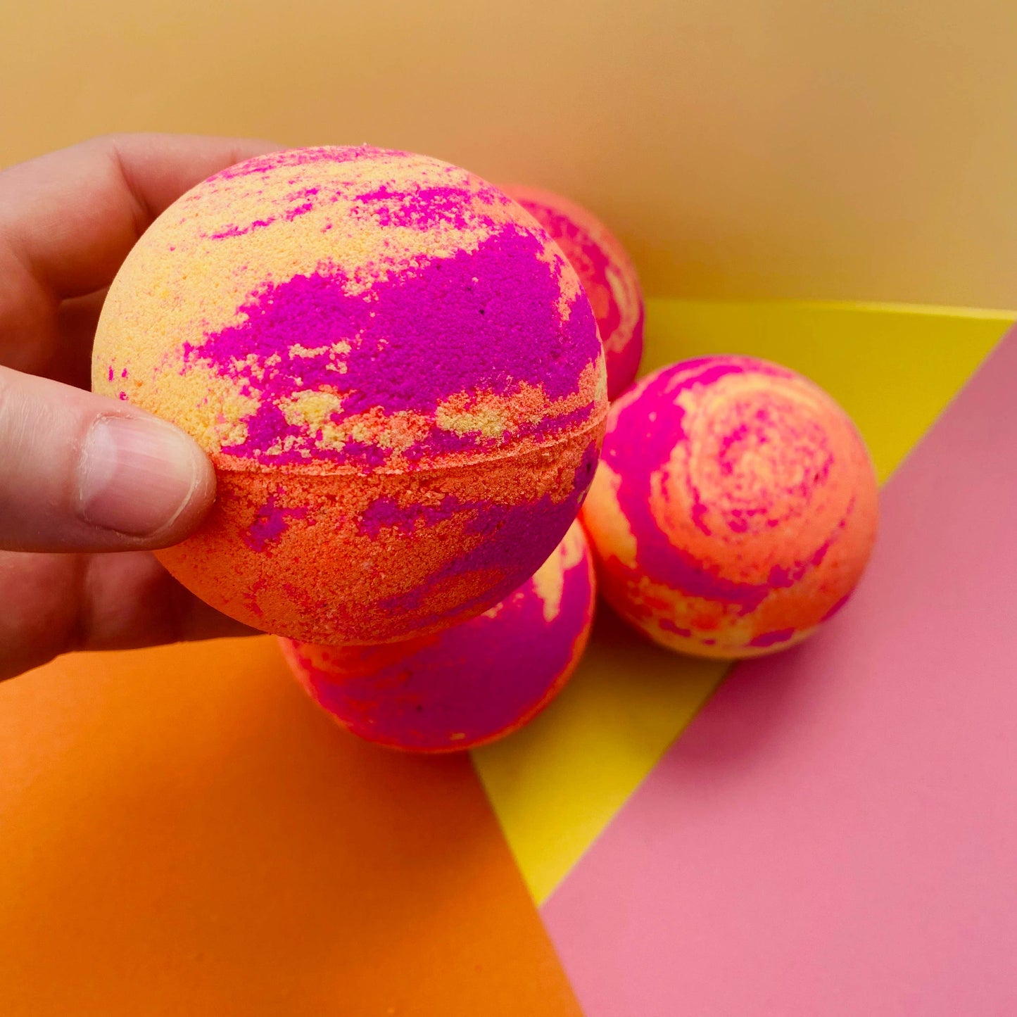 Handmade Back to the 80's Bath Bomb Neon Fluorescent Summer