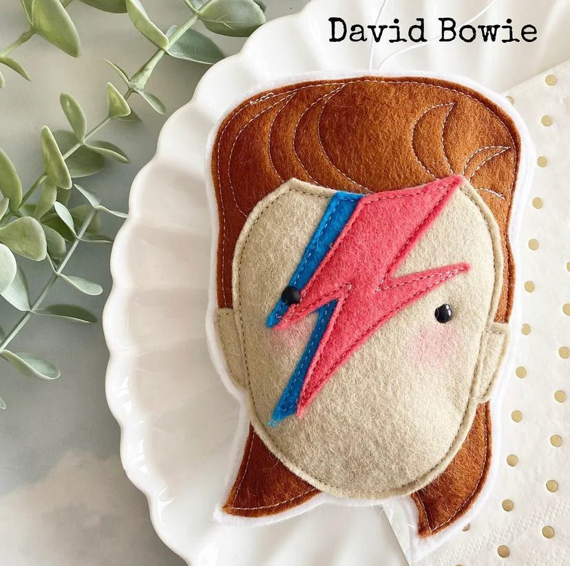 David Bowie Felt Decoration