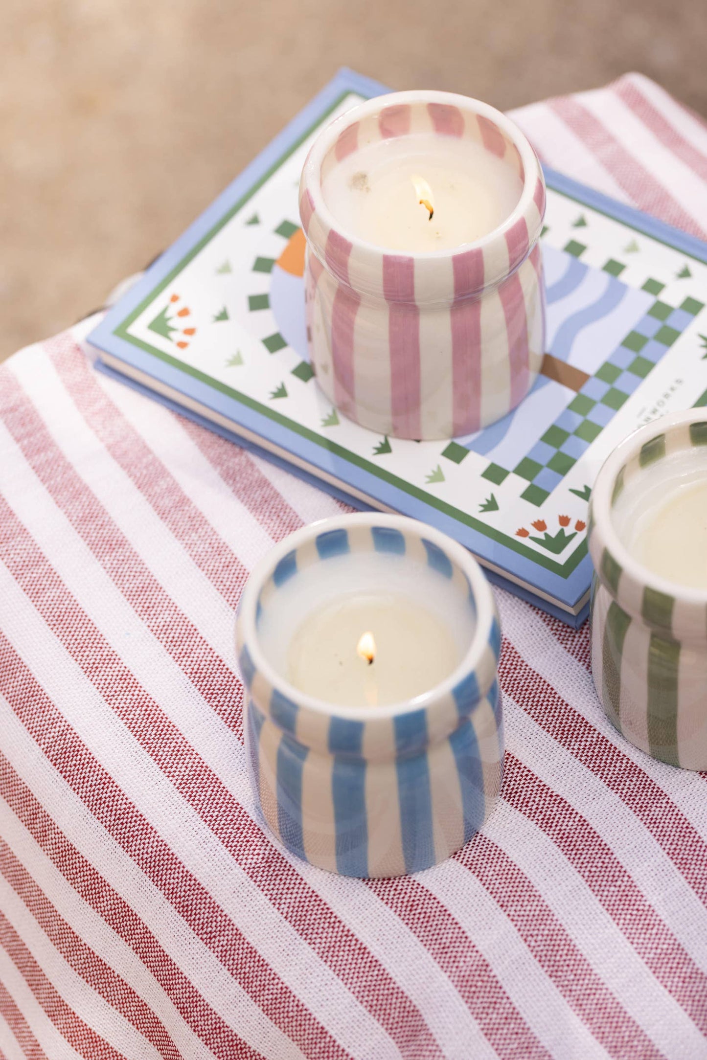 Paddywax Cabana Blue Ceramic Candle - Lost at Sea