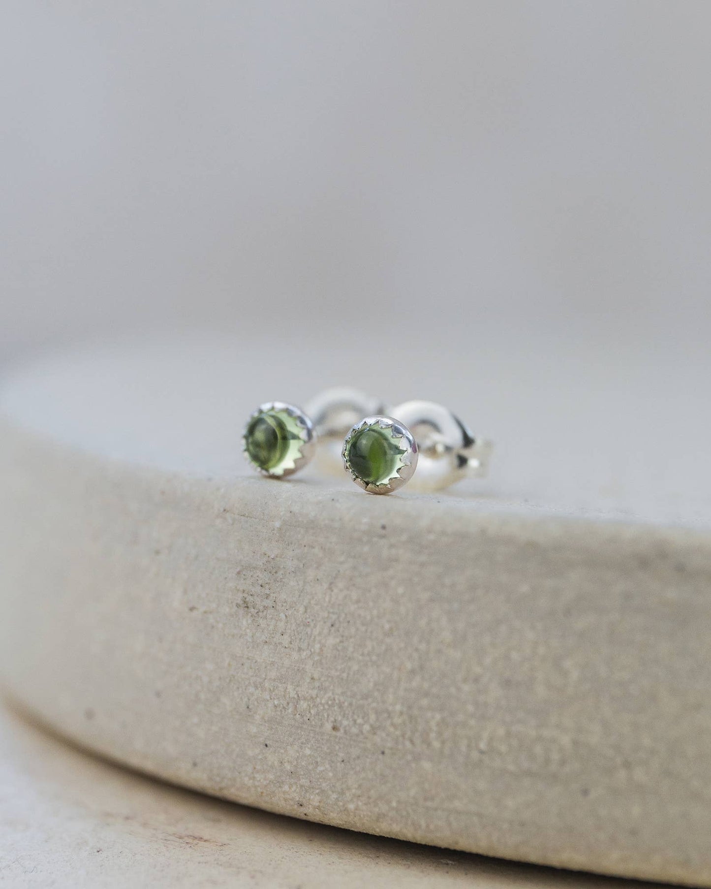 Aquamarine Mini Gemstone Studs