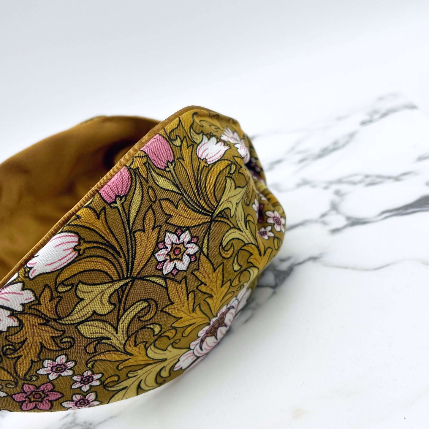 Morris Flat Knot Headband In Mustard