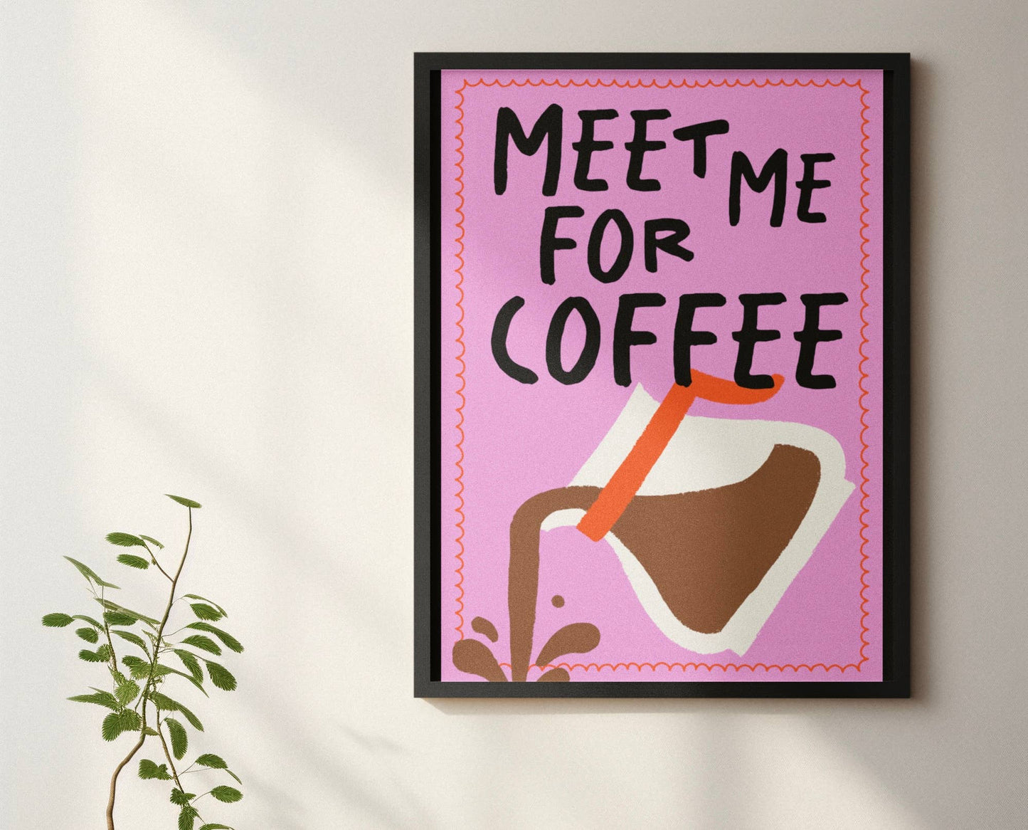 Meet Me For A Coffee Print