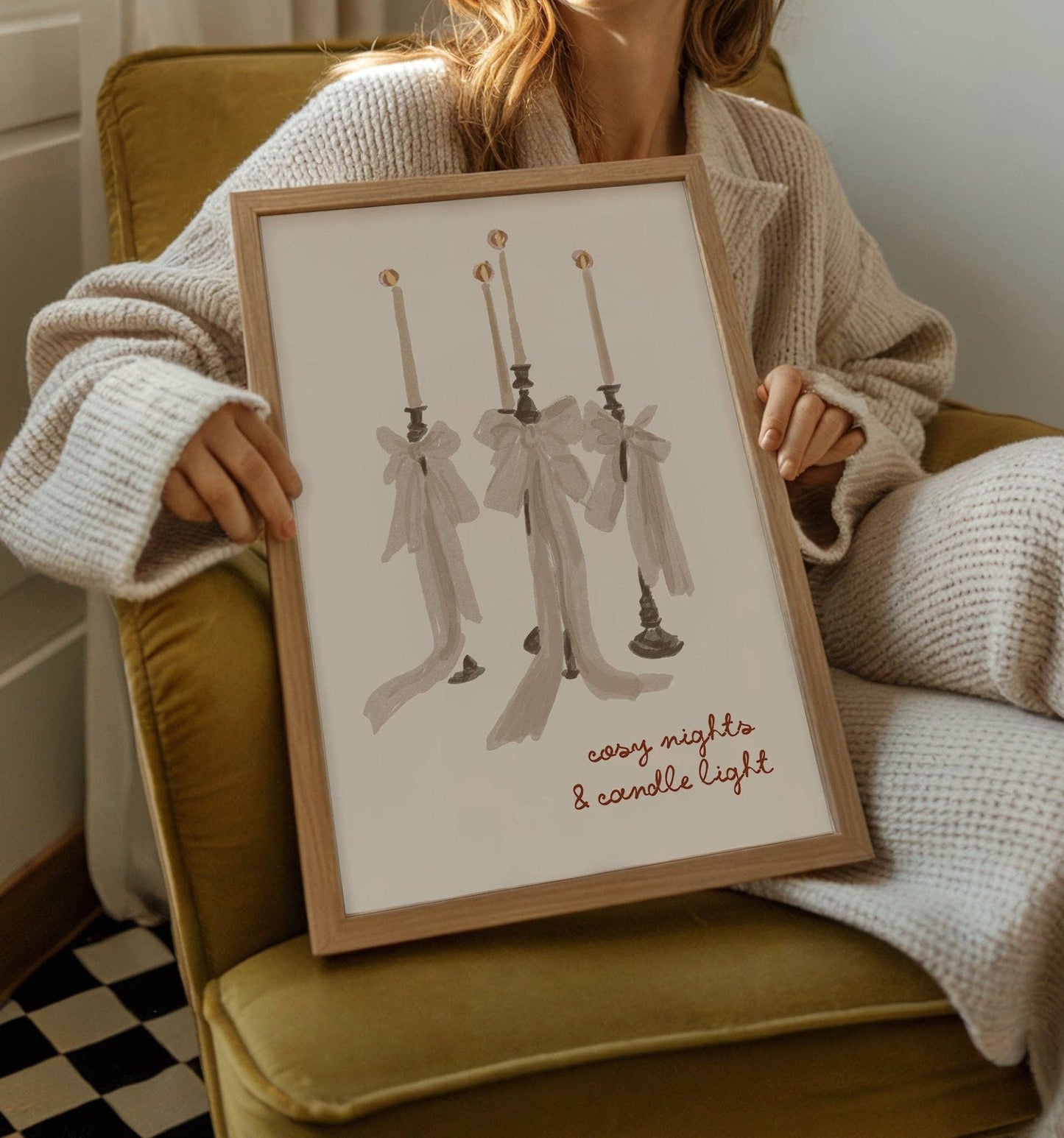 Cosy Nights & Candle Light Autumn Print: A4