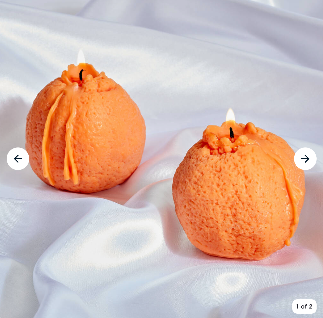 Orange Shaped Candles