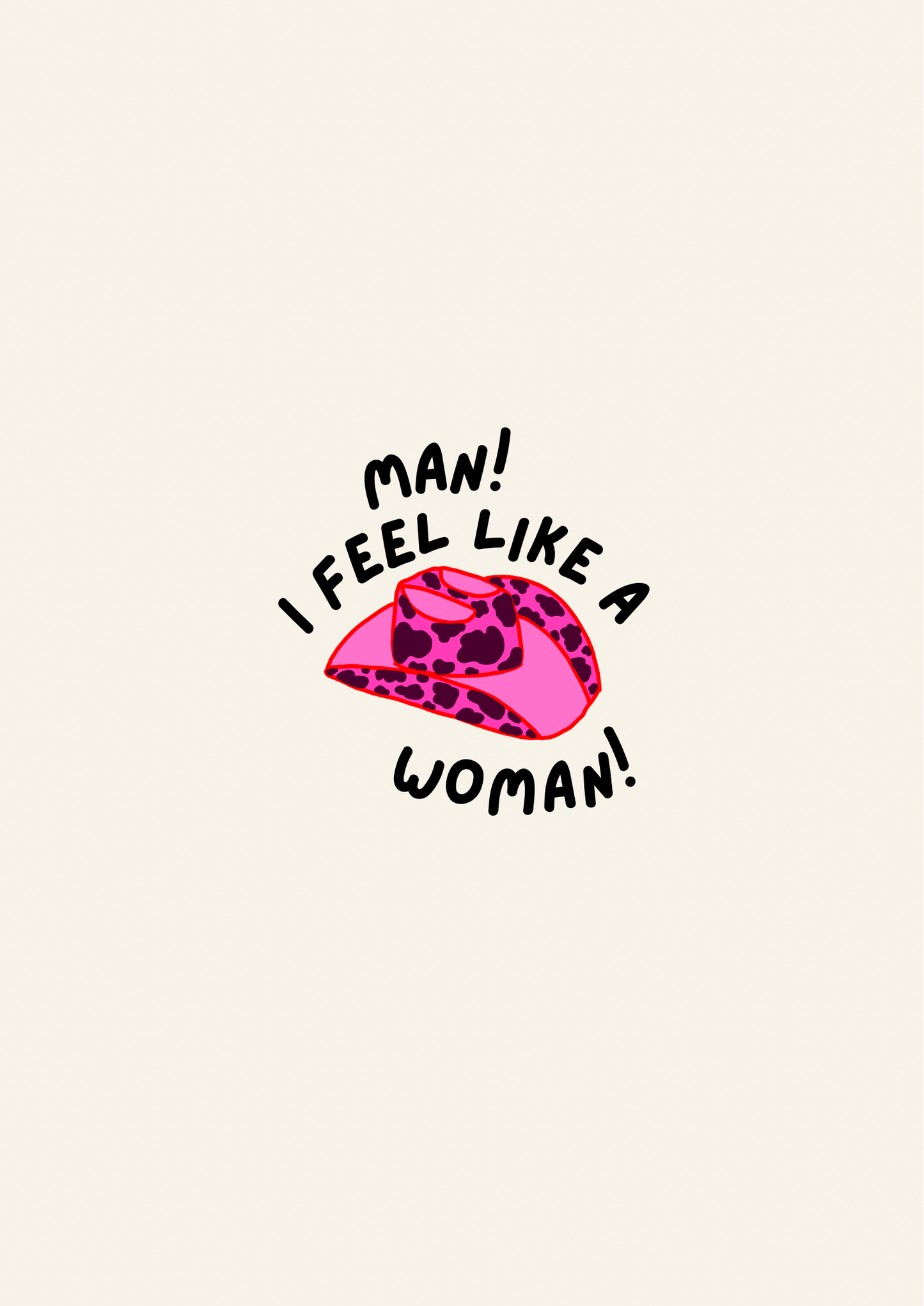 Shania Twain Man I Feel Like A Woman Print