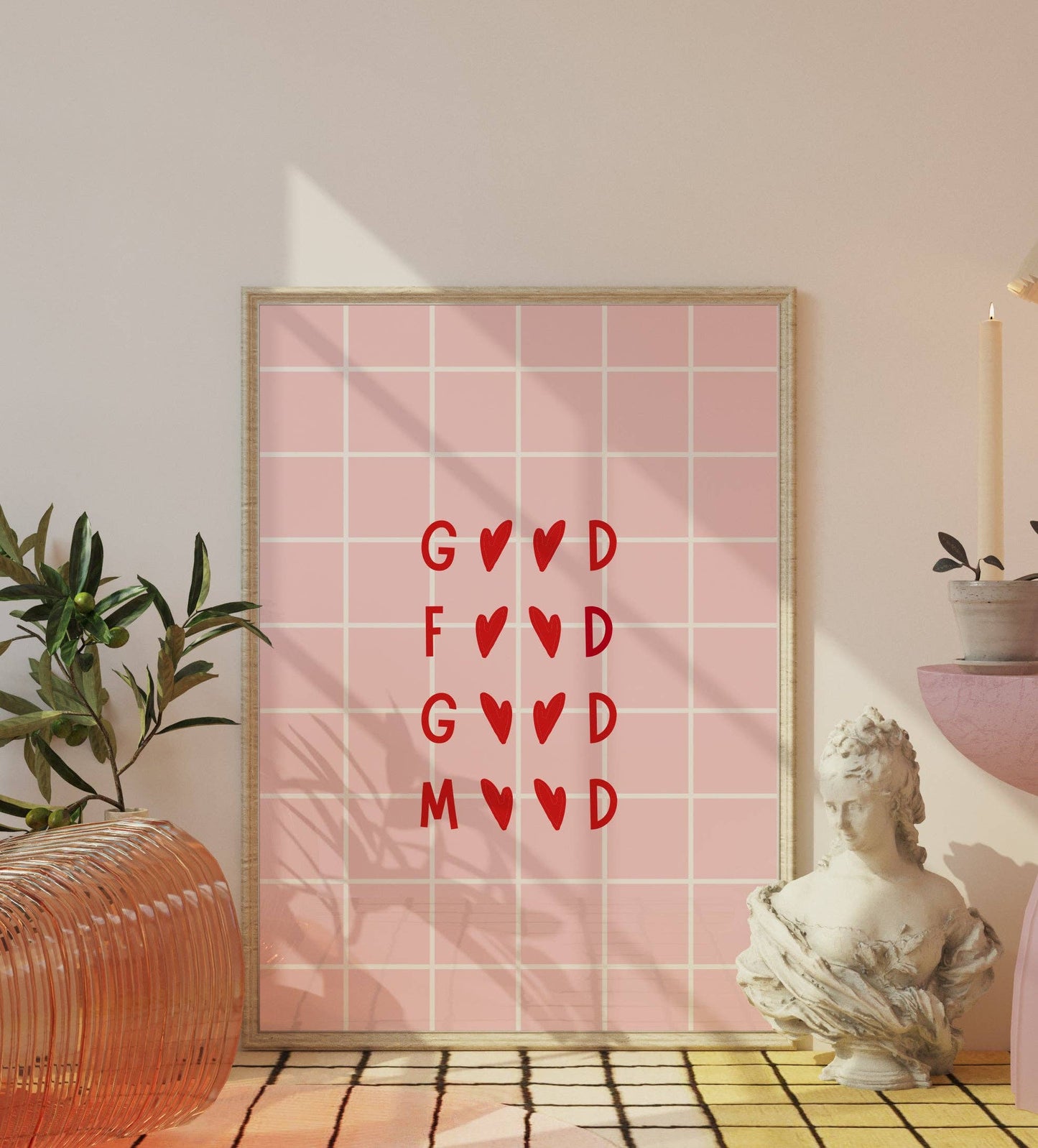 Good Food Good Mood Print: A4