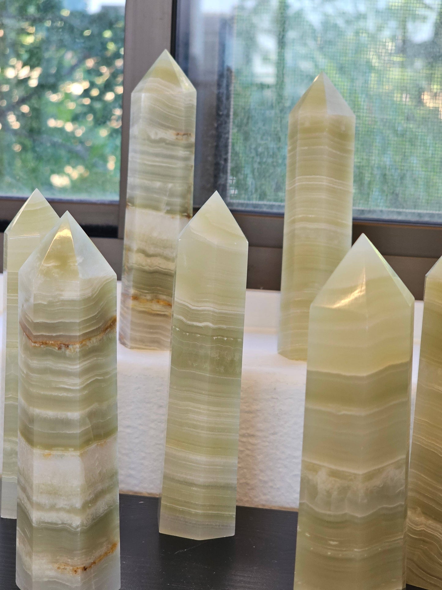 Afghanistan Jade Crystal Obelisk Tower Point