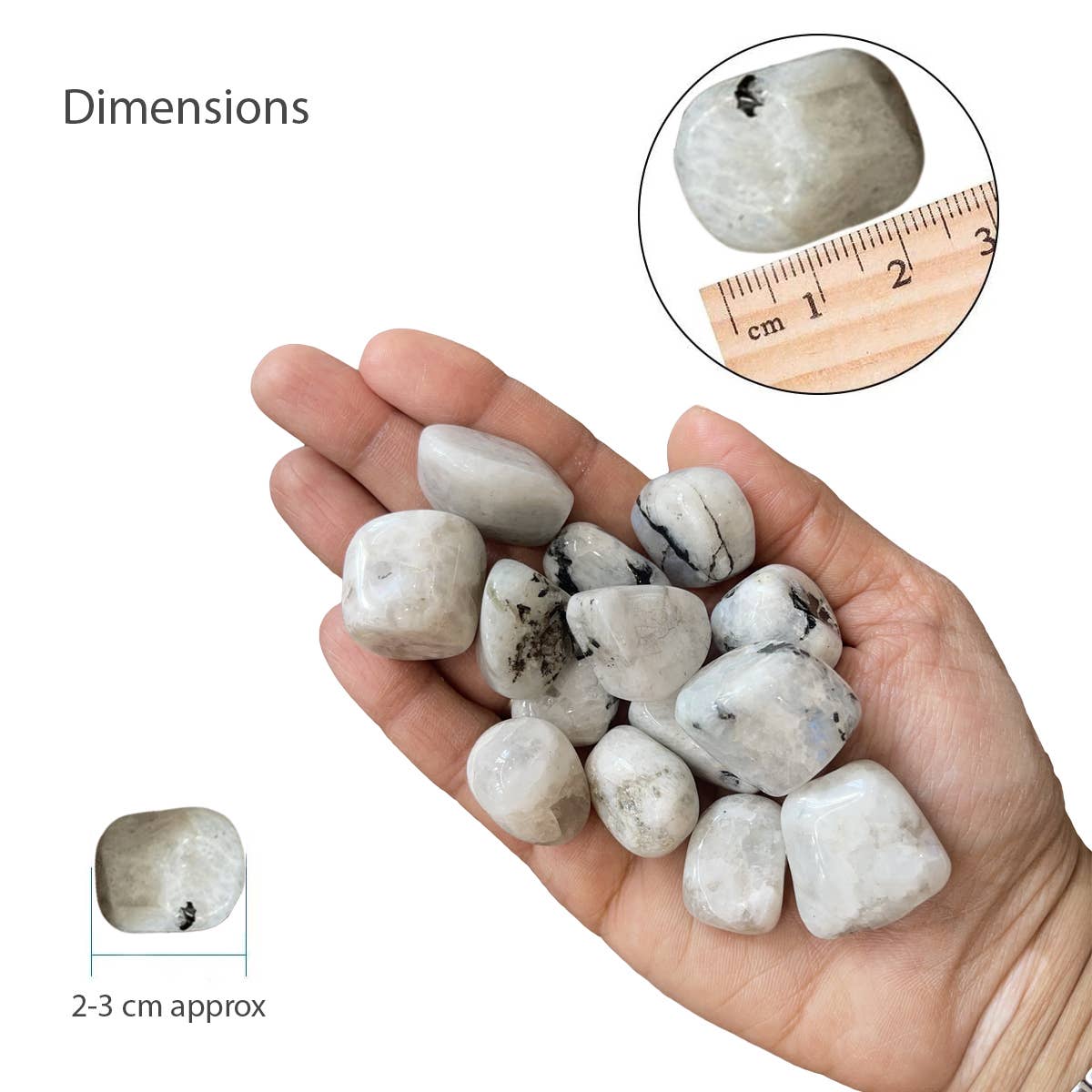 Rainbow Moonstone Tumble Stone