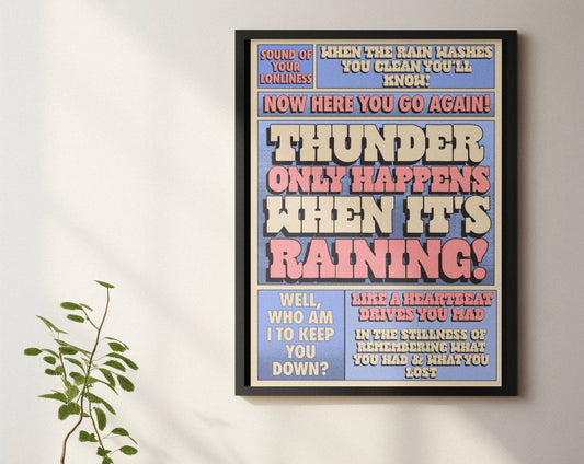Dreams Fleetwood Mac Inspired Music Print