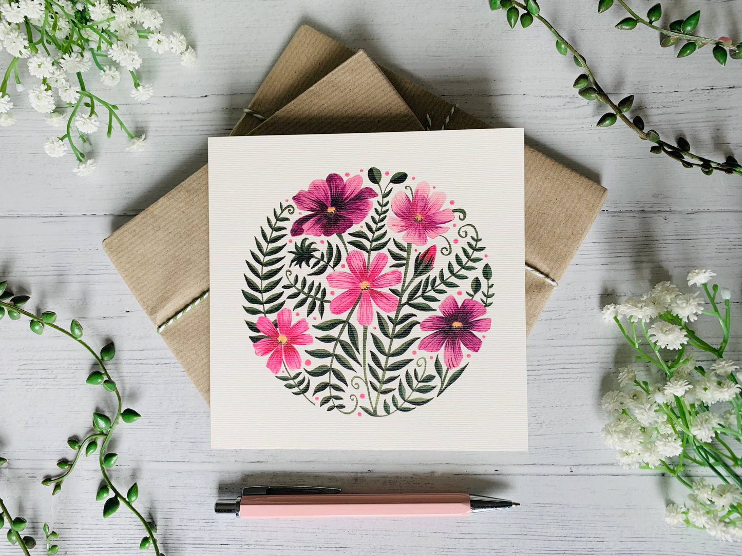 Cosmos Greeting Card