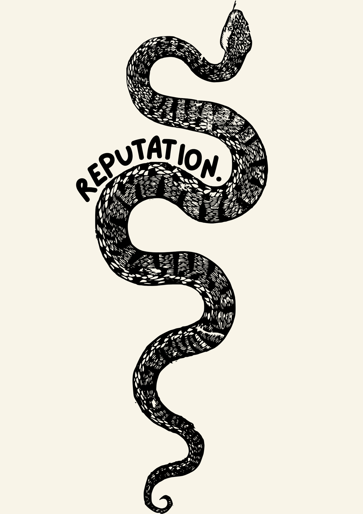 Reputation Snake print: A4