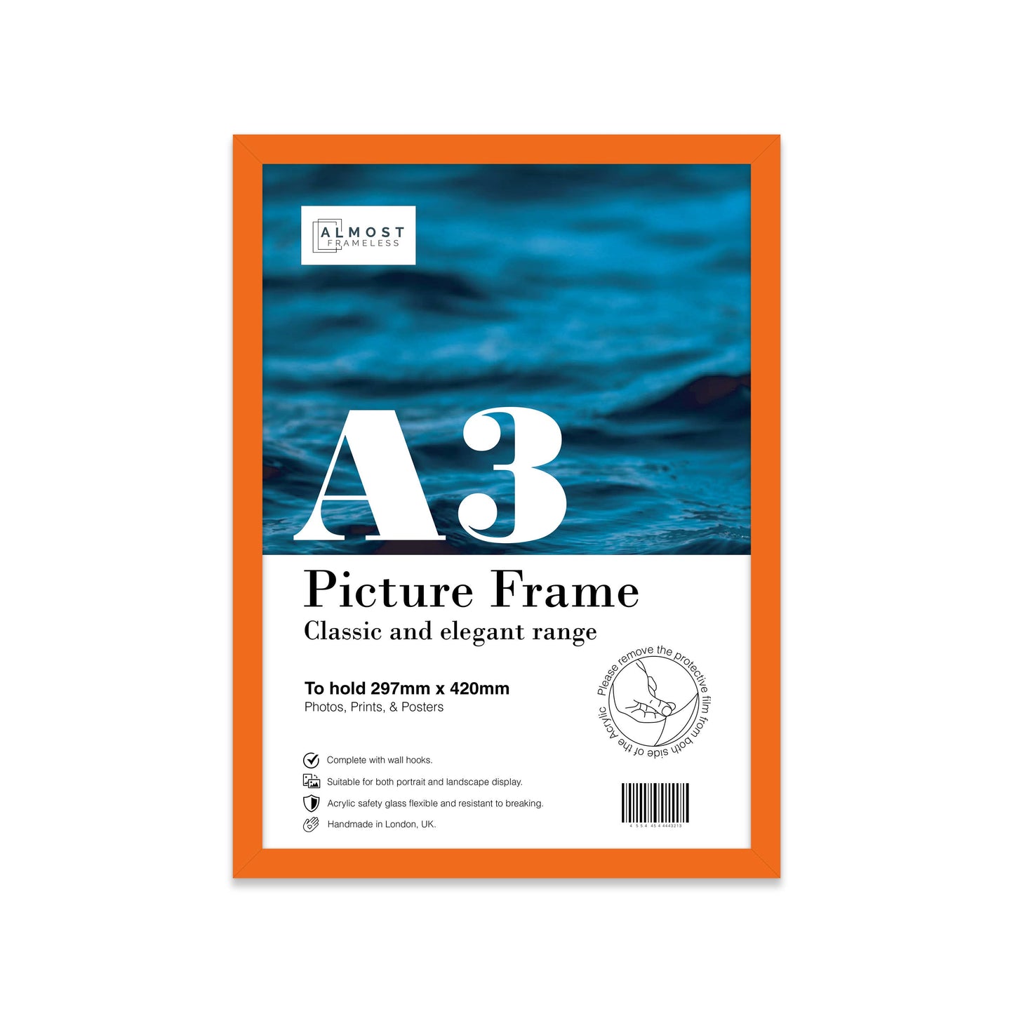 Orange A3 Picture Frame