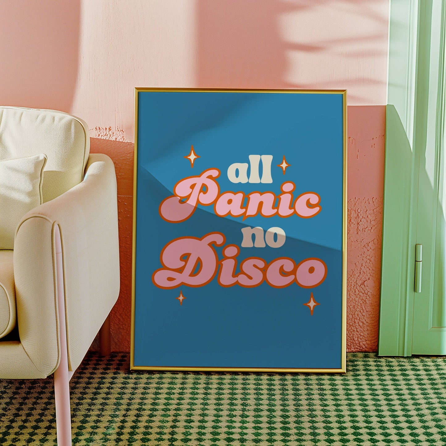 All Panic No Disco Anxiety Print: A4
