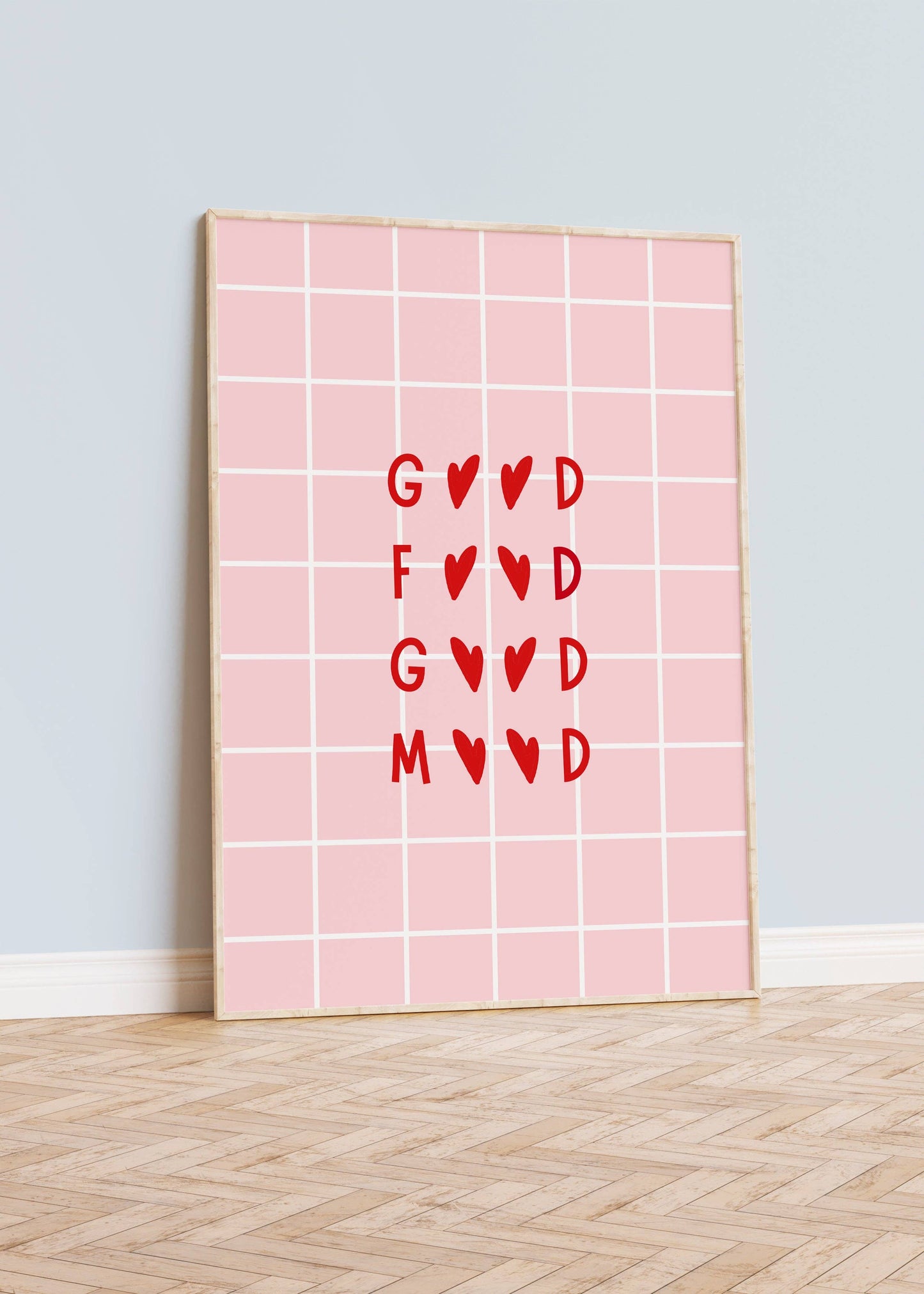 Good Food Good Mood Print: A4