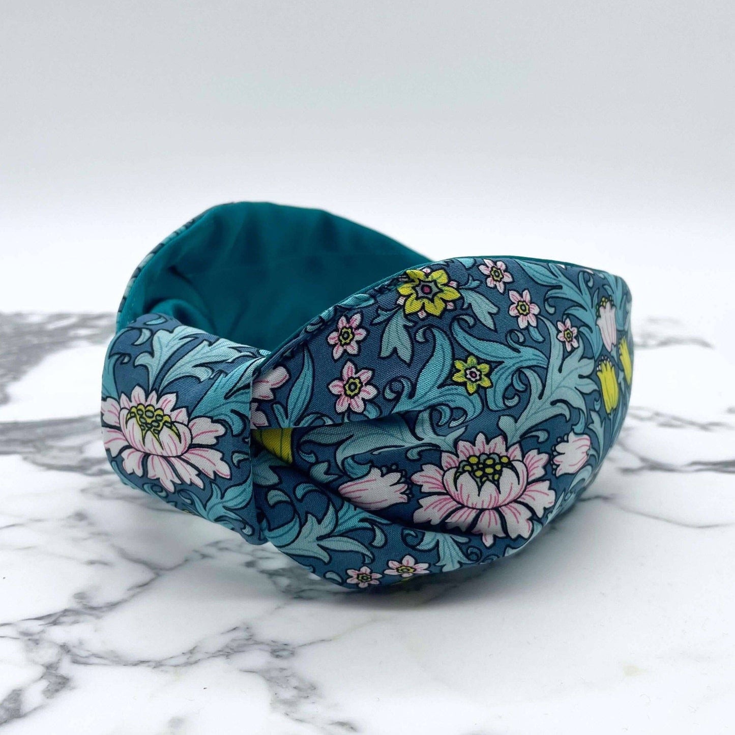 Morris Flat Knot Headband In Blue