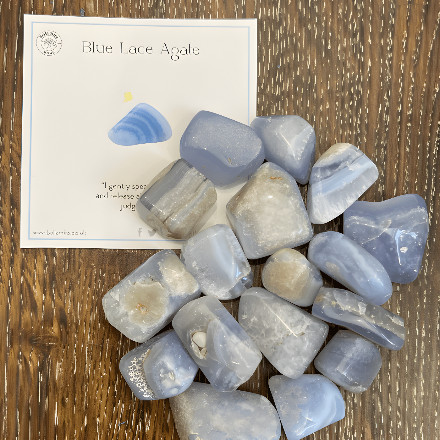 Blue Lace Agate Tumble Stones