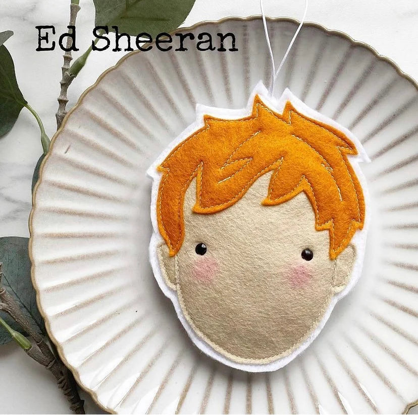 Ed Sheeran Felt Decoration