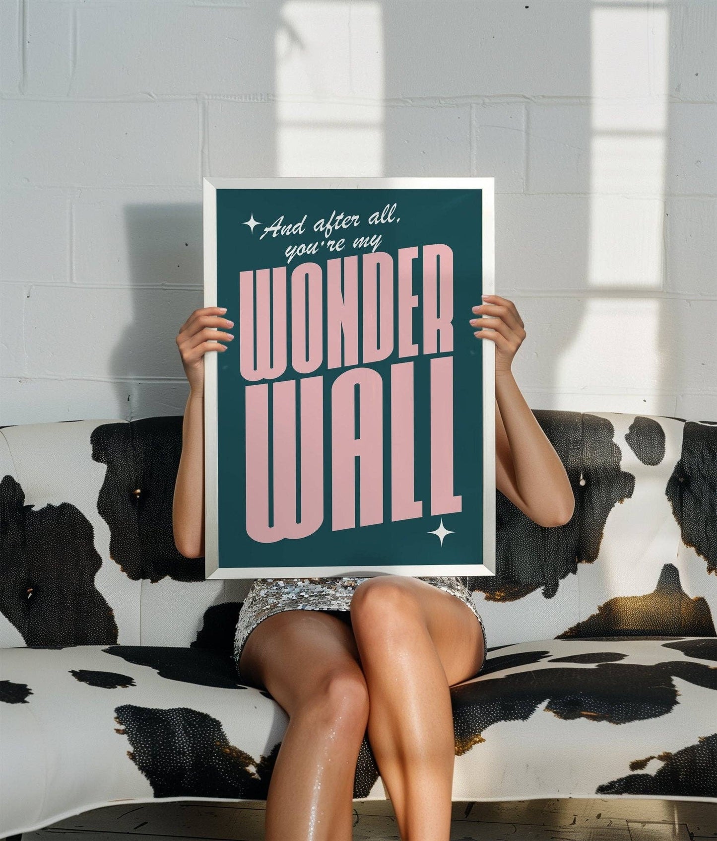 Wonderwall Inspired Print: Teal / A4