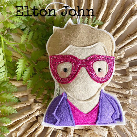 Elton John Felt Decoration