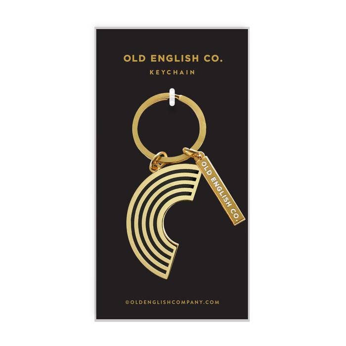 Gold Rainbow Keyring - Keychain New Home Gift