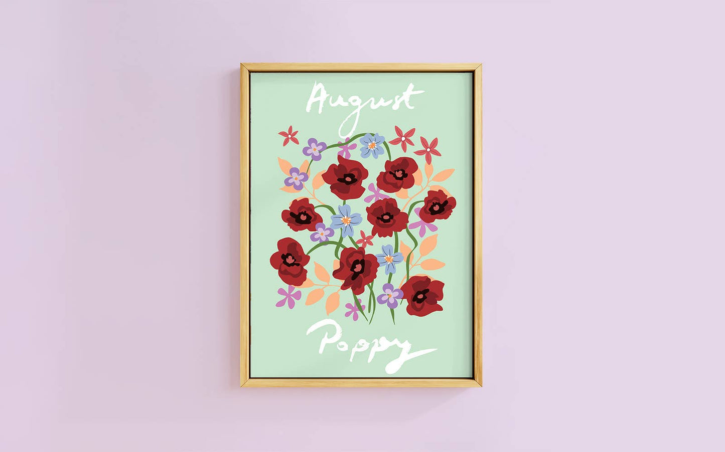 Birth Flower Print August - A6