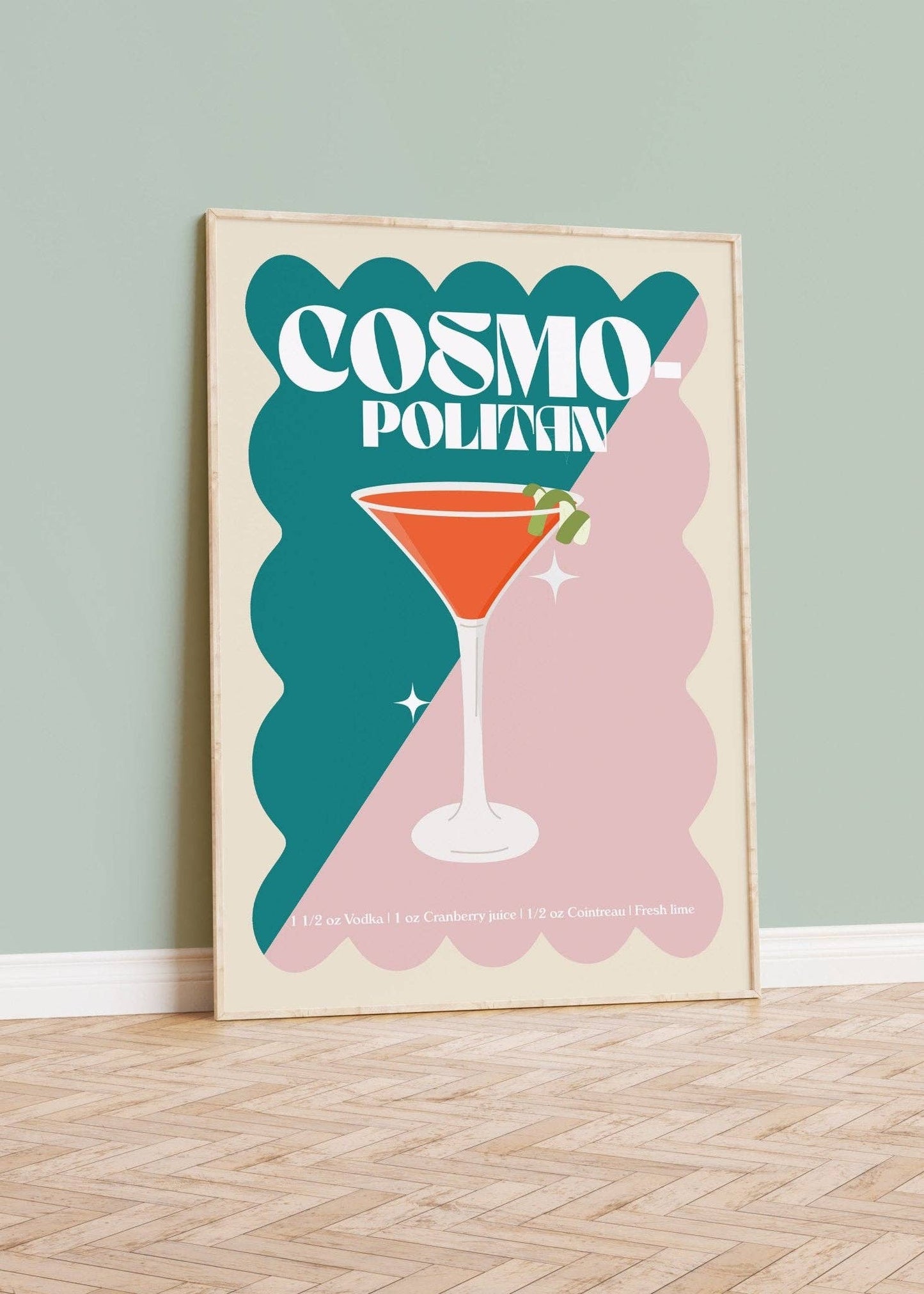 Cosmopolitan Cocktail Print: A4