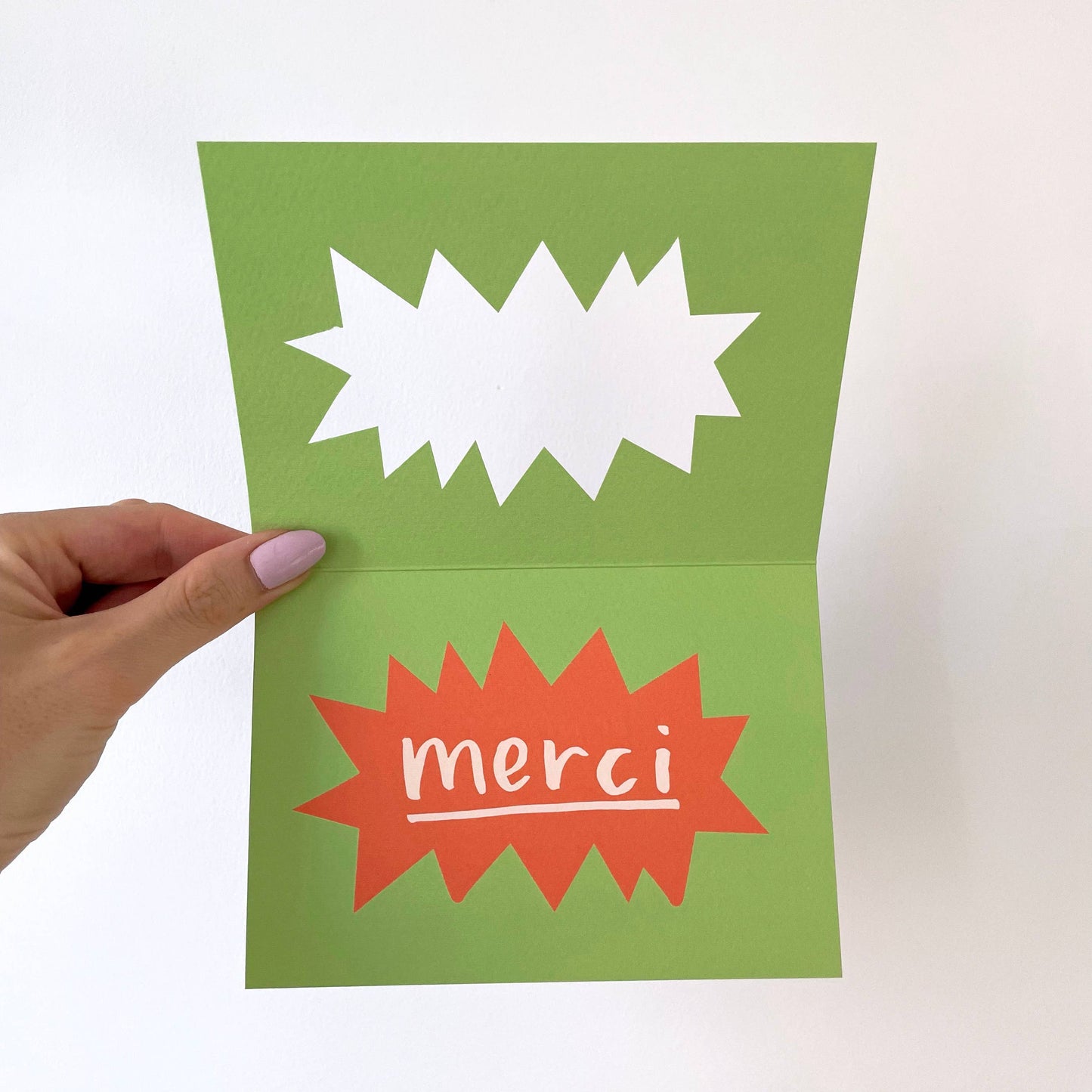 Merci - Thank You Card - Die Cut Cards - Fun - Thanks