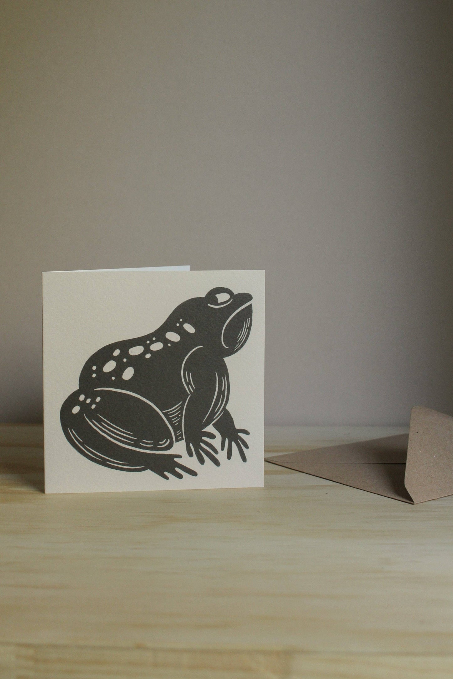 'The Grumpy Frog' Animal Card: Naked