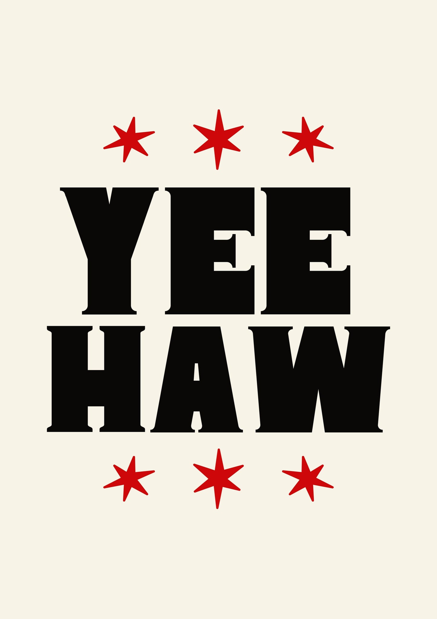 Yee Haw Print: A5