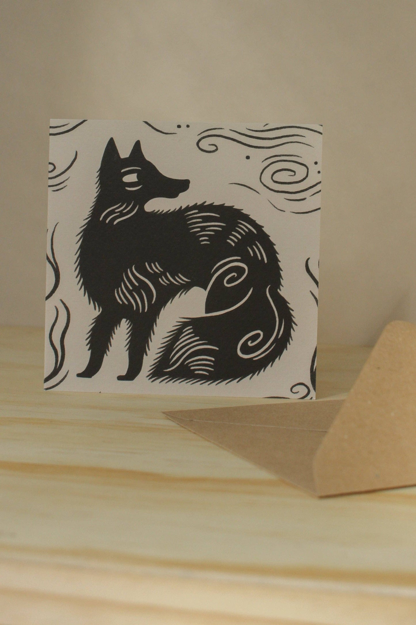 'The Fox' Animal Card: Naked