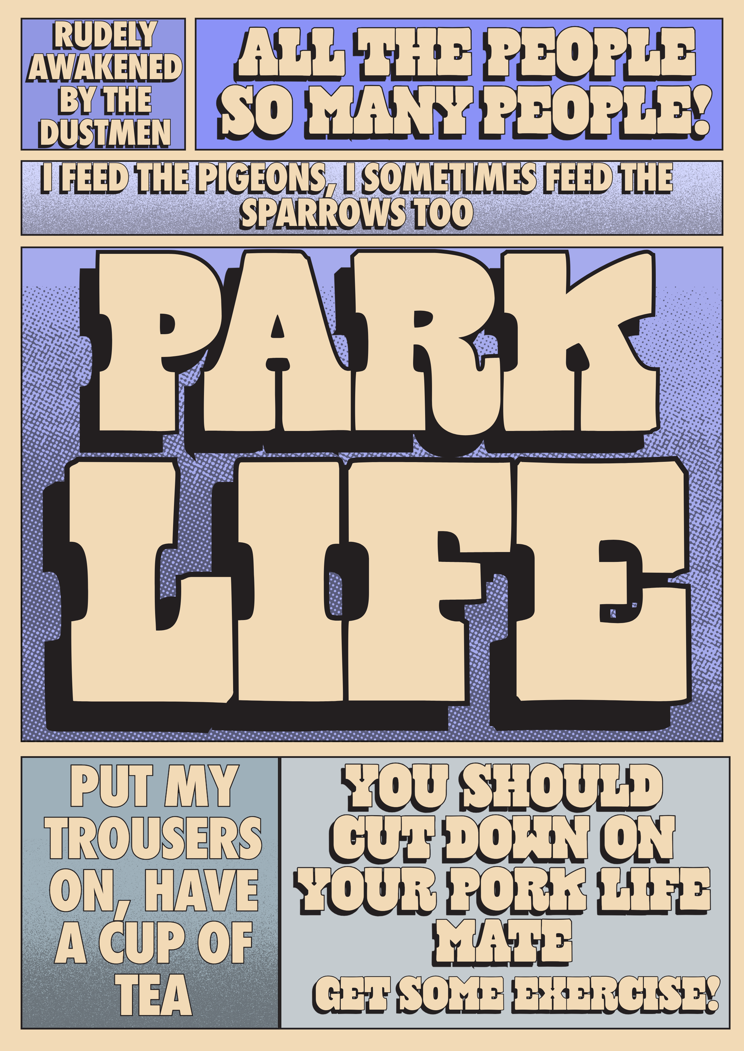 Park Life - Blur Music Inspired Print