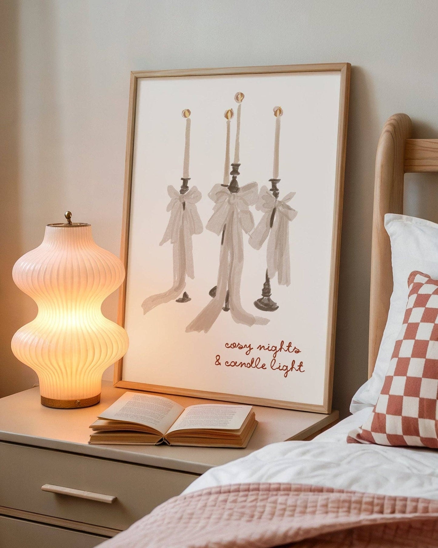 Cosy Nights & Candle Light Autumn Print: A4