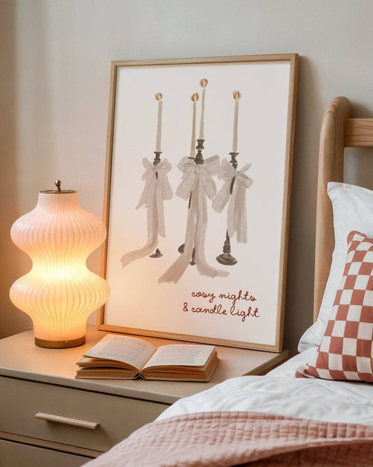 Cosy Nights & Candle Light Autumn Print: A4