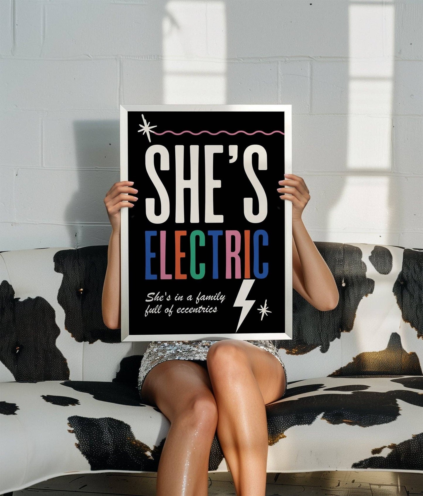 She's Electric Lyrics Inspired Print: A4