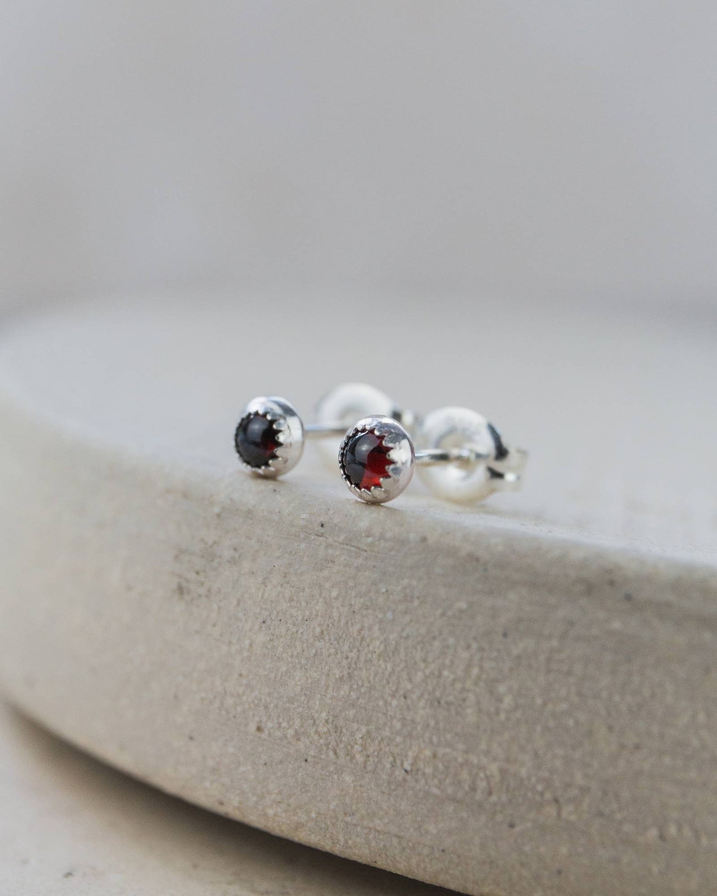 Aquamarine Mini Gemstone Studs