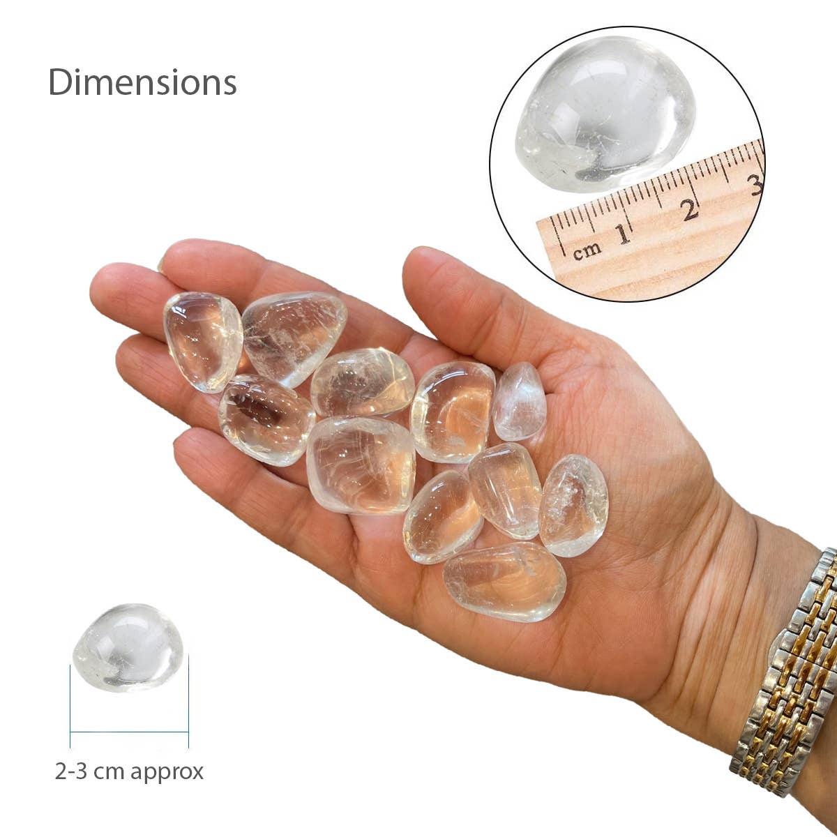 Clear Quartz Tumble Stone
