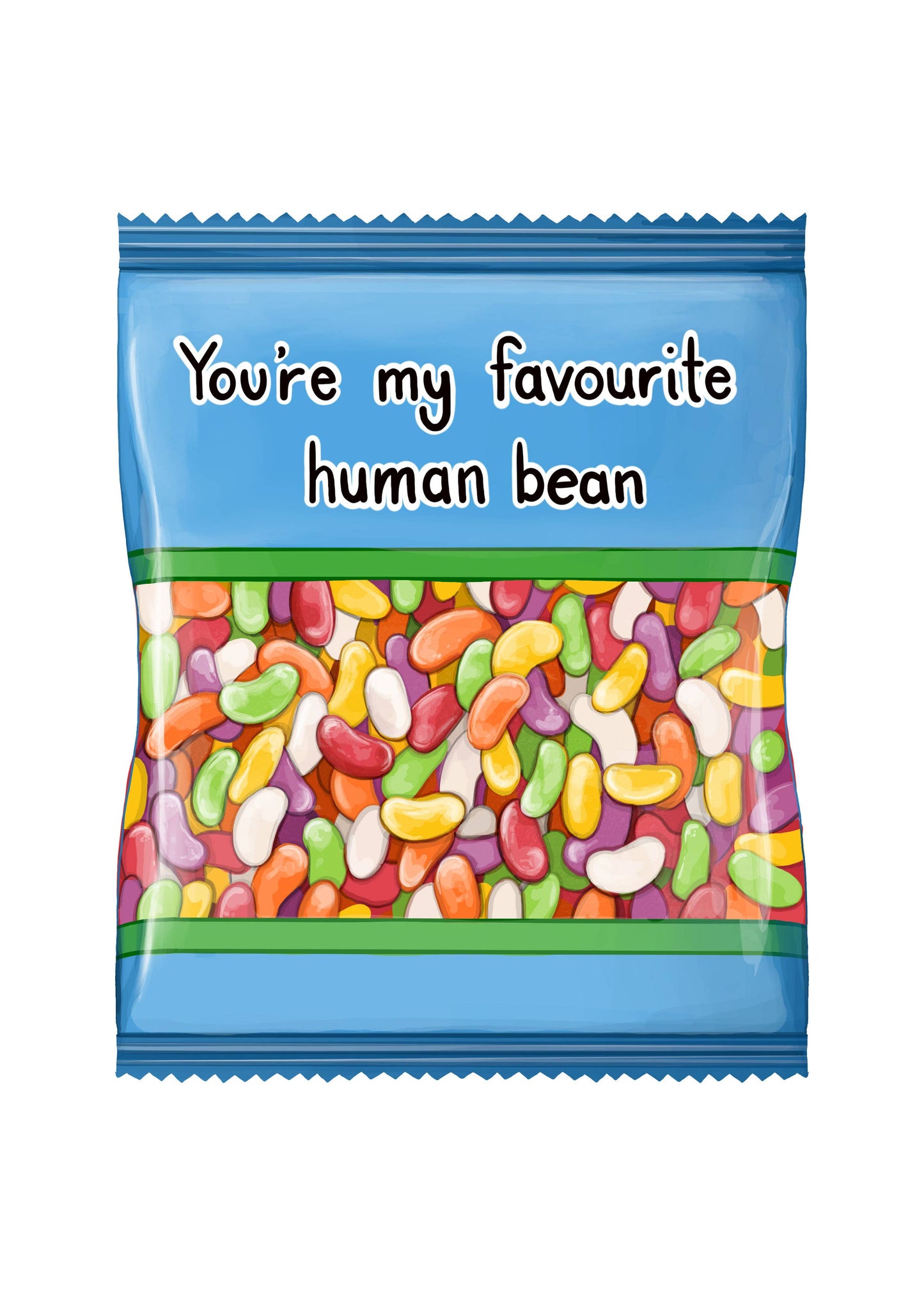 You're My Favourite Bean Love Funny Greeting Card