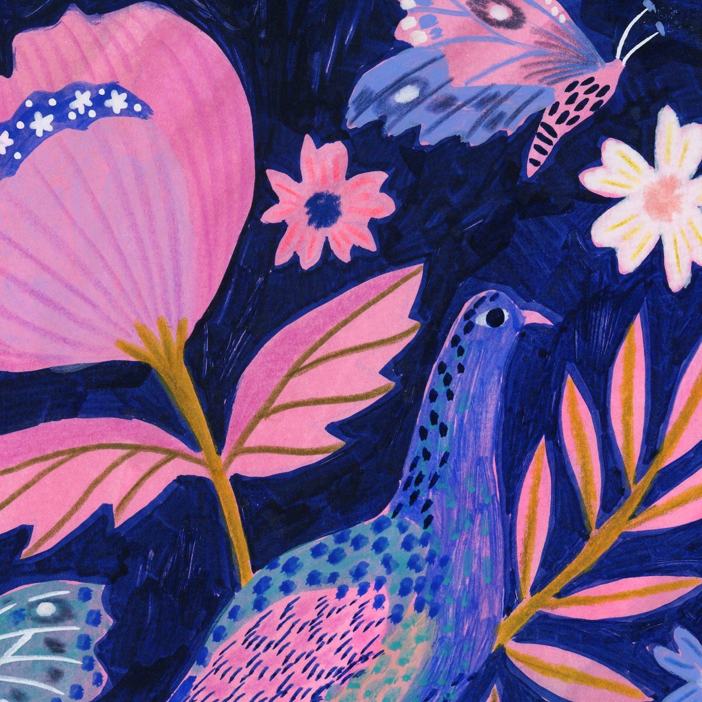 Beautiful Peacock Art Print: A4 - Medium