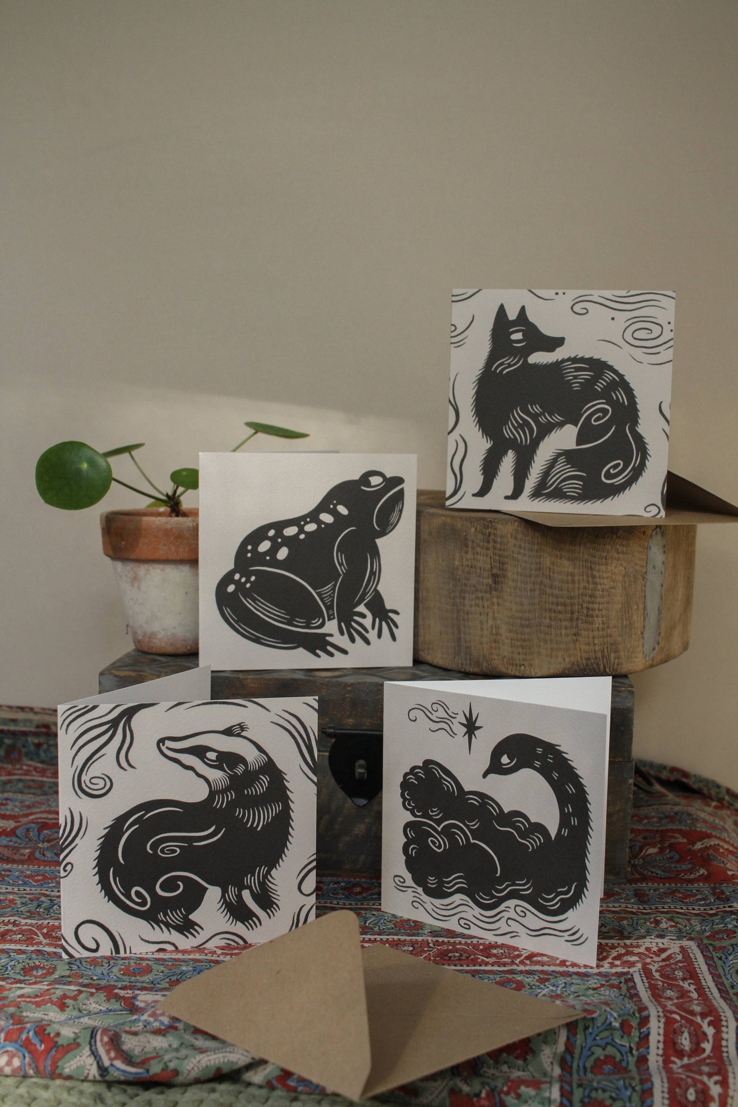 'The Badger' Animal Card: Naked