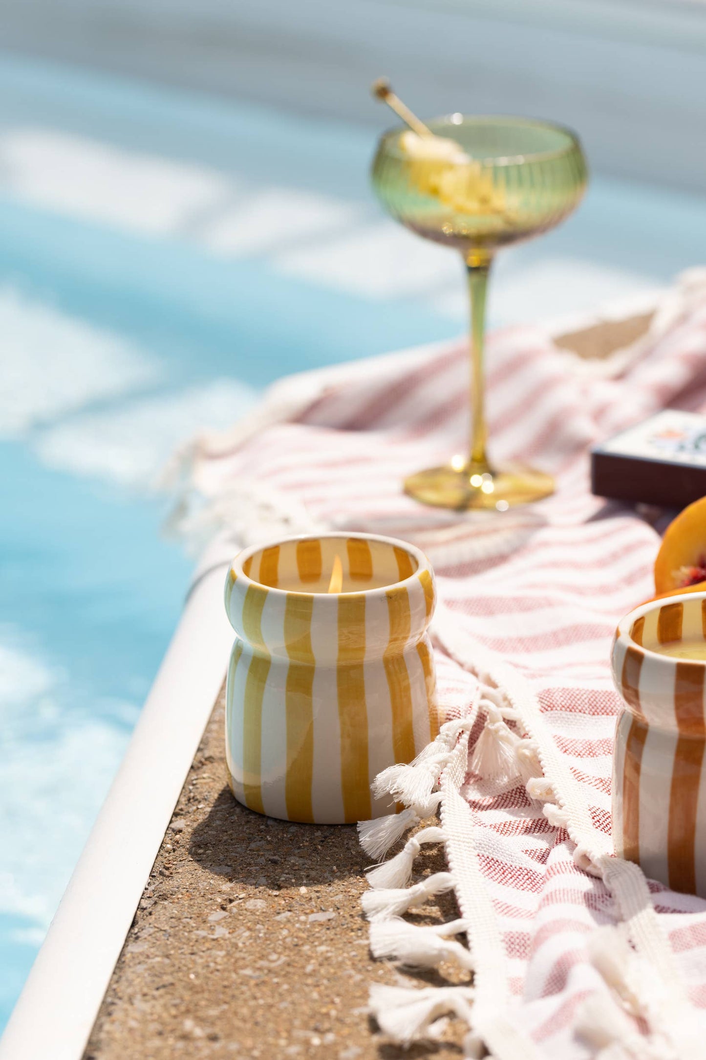 Paddywax Cabana Ochre Ceramic Candle - Gold Coast