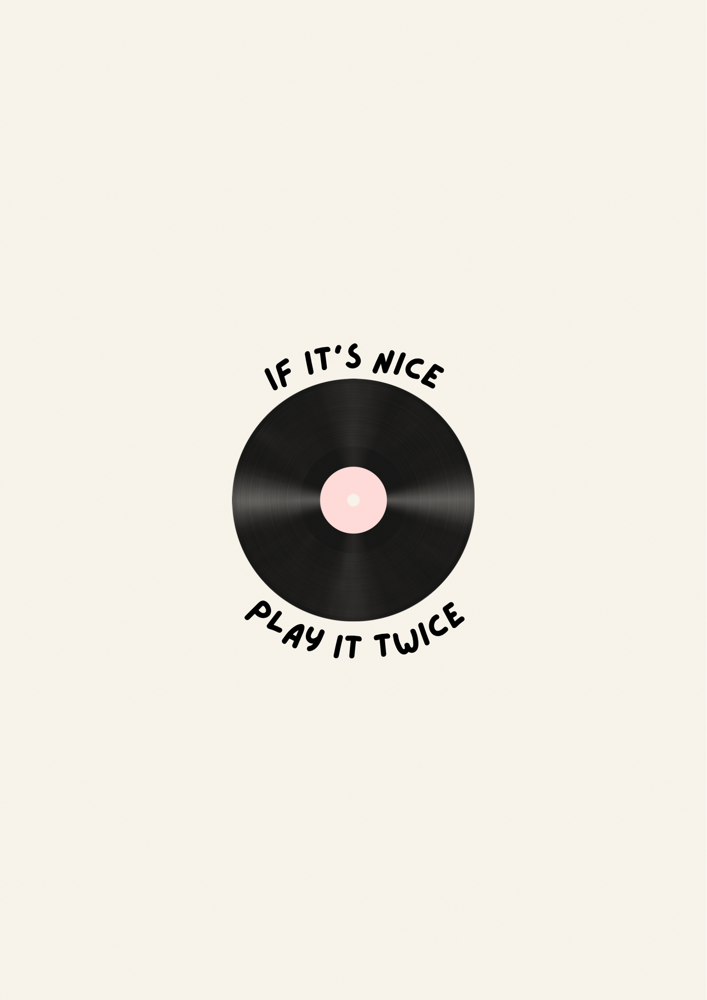 If it’s nice play it twice print: A4