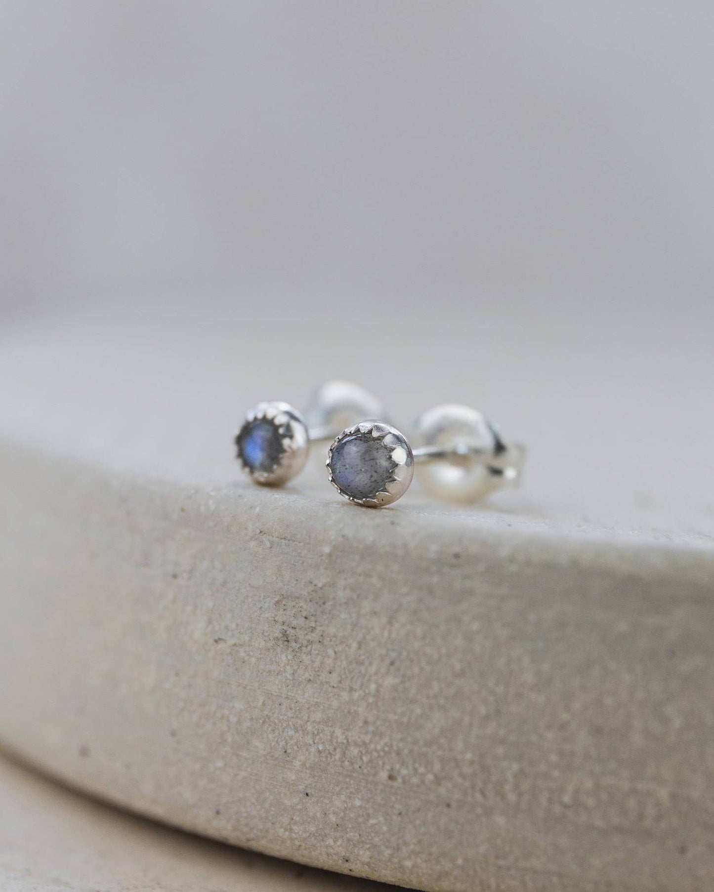 Garnet Mini Gemstone Studs