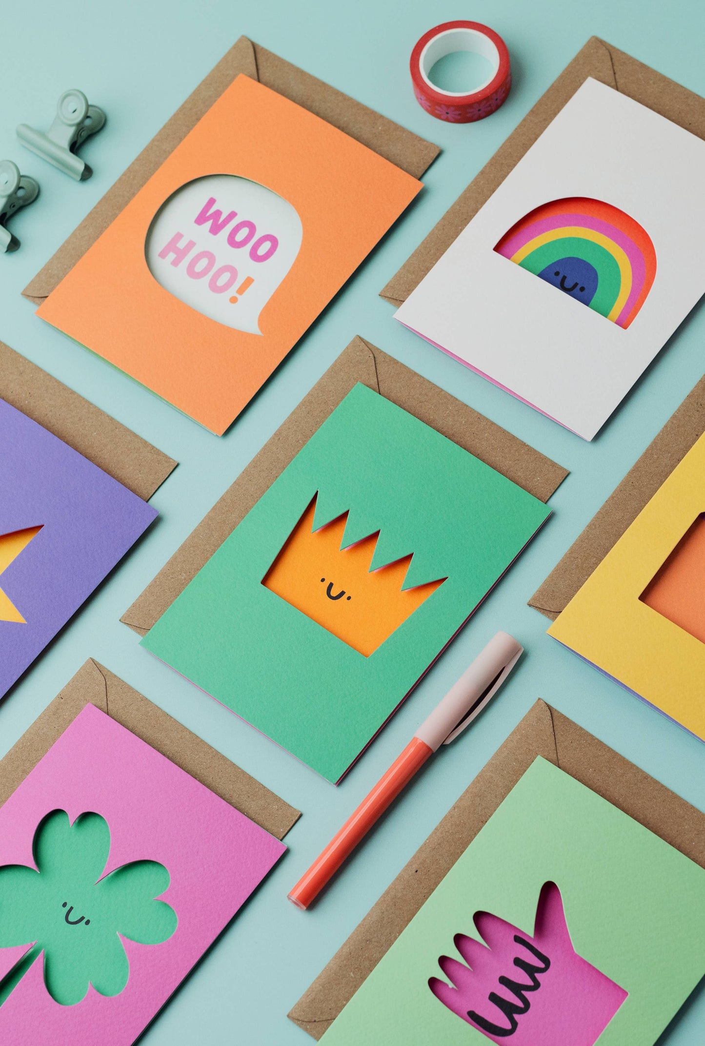 Clover - Good Luck Card - Cute - Die Cut - Irish - New Start