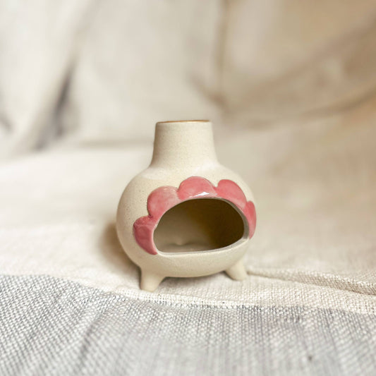 Ceramic Incense Chimney - Palo Santo Burner: Pink