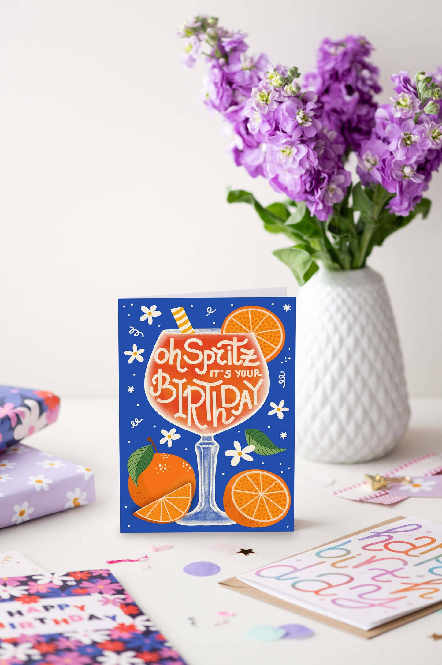 Oh Spritz It's Your Birthday | Aperol Cocktail Birthday Card