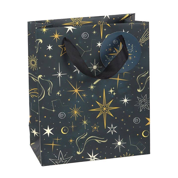 23cm Medium Starry Night Celestial Gift Bag